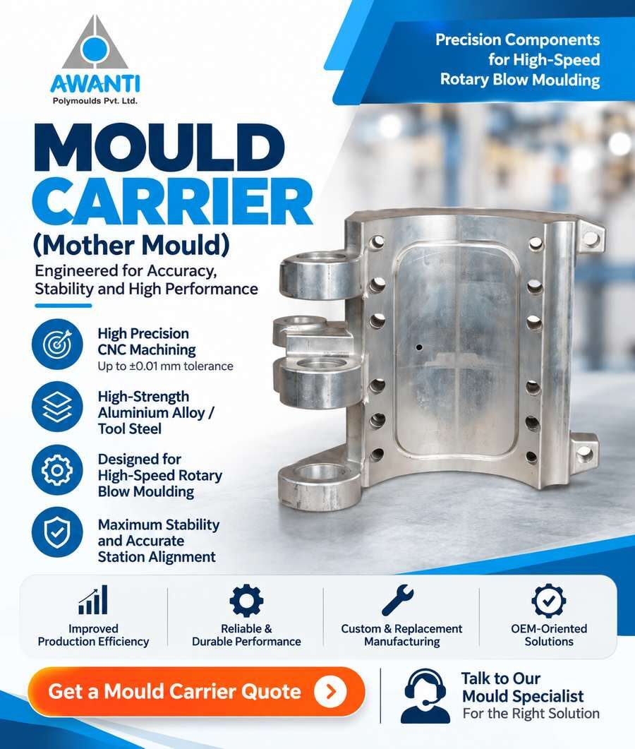 Pune, Business, Mould Carrier Manufacturer India | Rotary Blow Moulding | Awanti