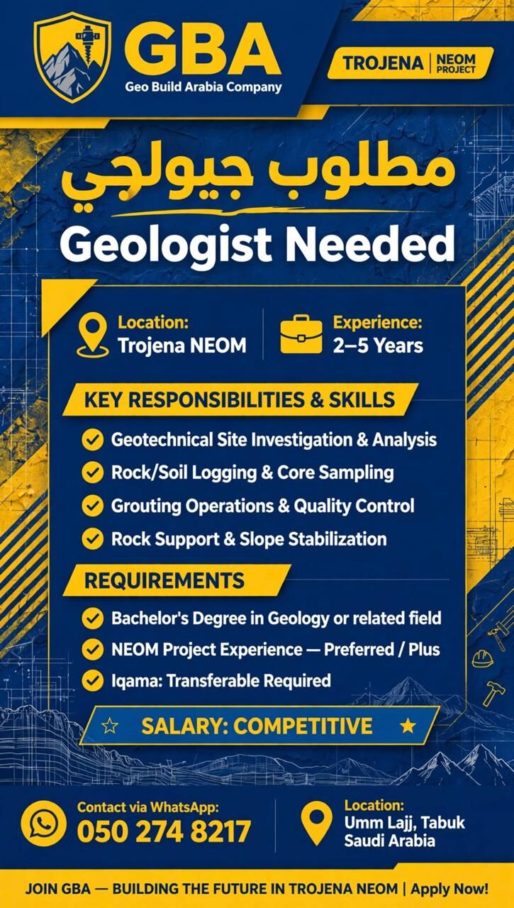 Riyadh, Jobs, GEOLOGISTS
