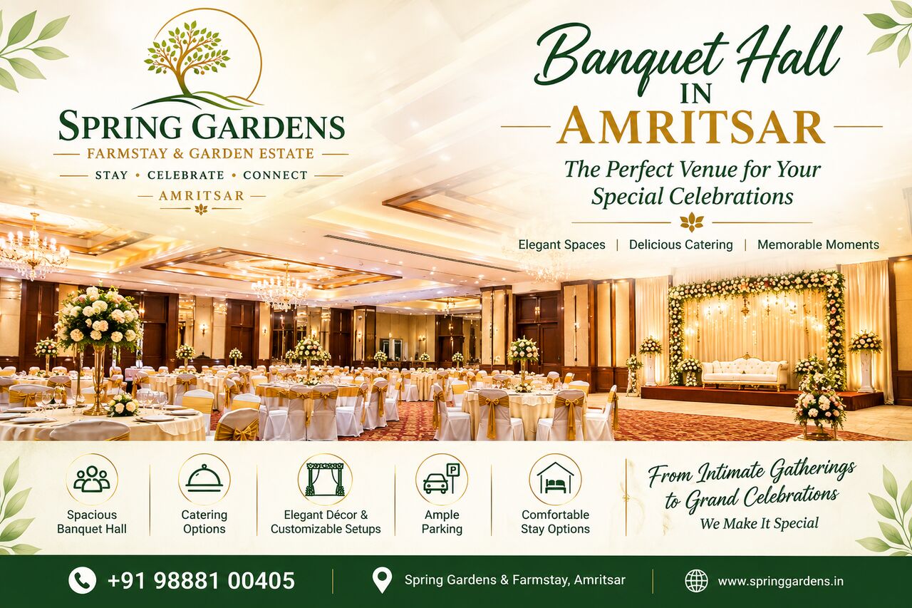 Mumbai, Farm/Garden, Banquet Hall In Amritsar | Celebrate Your Special Moments At Spring Gardens