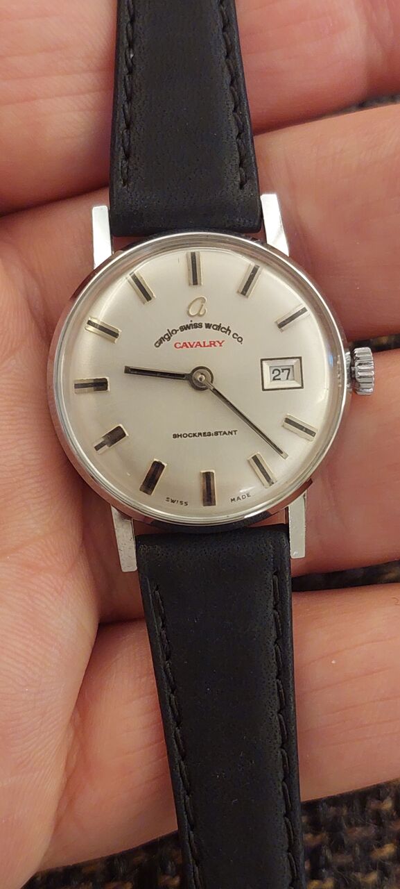 Riyadh, Watches, SAR 850,  Swiss-Angelo Watch NEW ( Vintage Of 70 Years Old) For Ladies Original Swiss Made