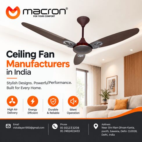 New Delhi, Electronics, Ceiling Fan Manufacturers In India