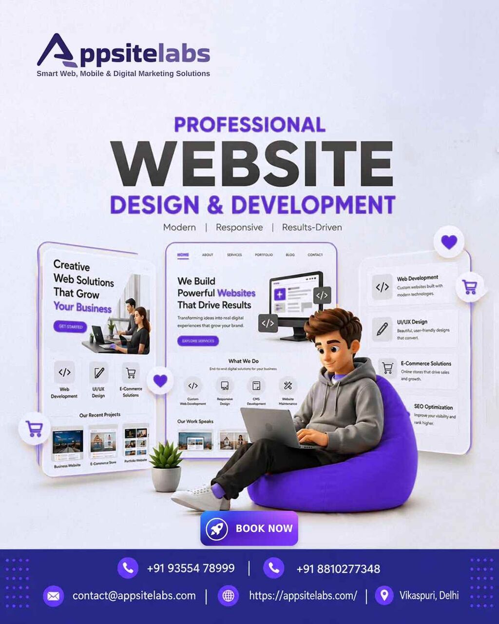 New Delhi, Web Design & Development, Website Design Company In Delhi | Responsive & Custom Websites