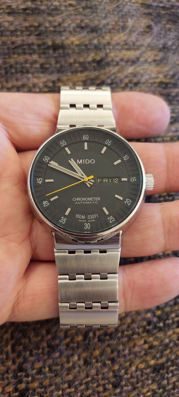 Riyadh, Watches, SAR 1750,  Mido Automatic Chronometer Watch Big Dial 42mm For Men Original Swiss Made 1750