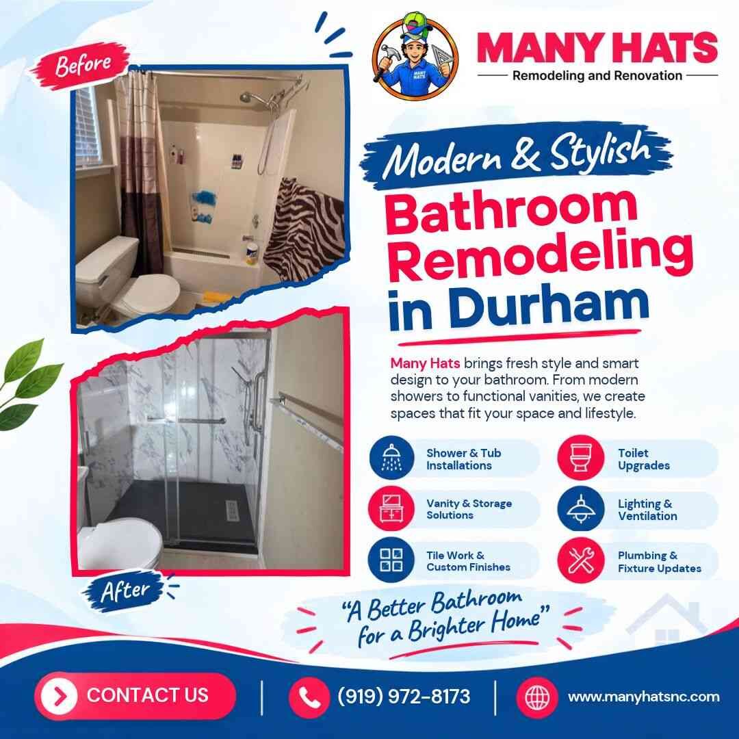 New York, Construction, Bathroom Remodeling In Durham | Manyhats
