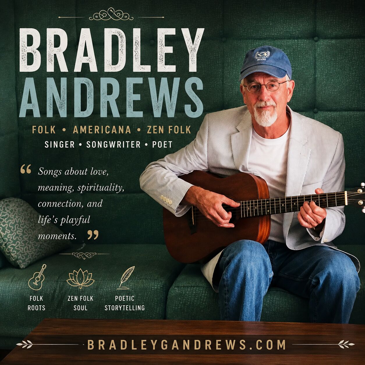 San Francisco, Creative, Bradley Andrews &ndash; Folk & Americana Musician For Hire