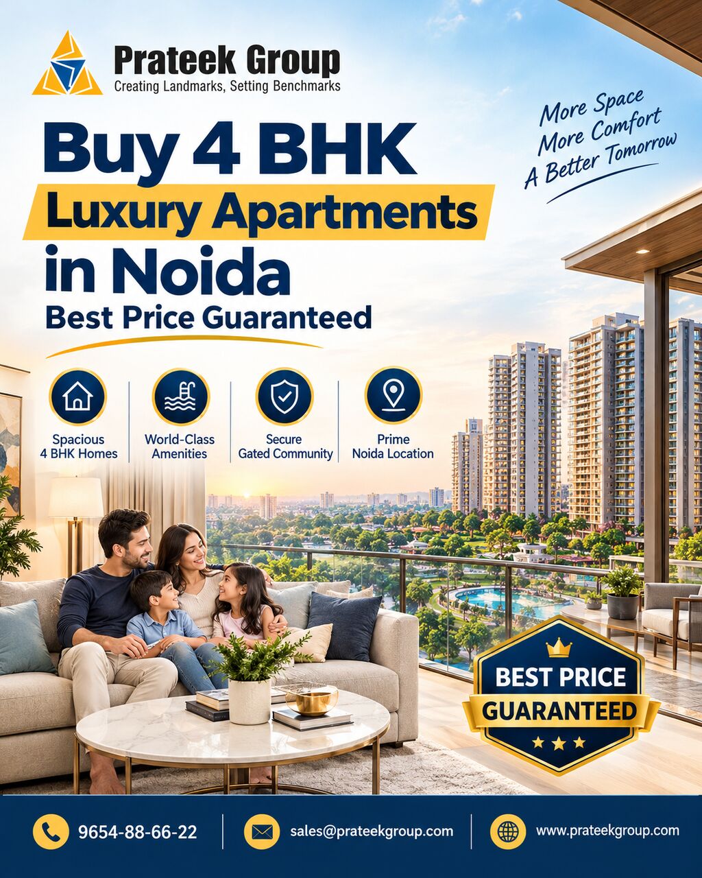 Noida, Real Estate, Buy 4 BHK Luxury Apartments In Noida Best Price Guaranteed