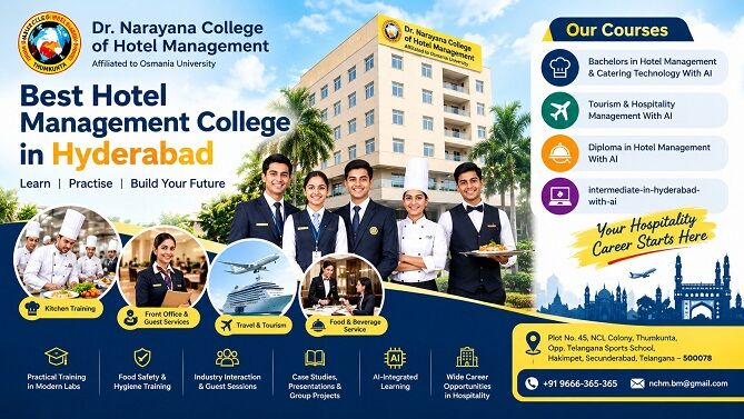 Hyderabad, Lessons Offered, Best Hotel Management College In Hyderabad