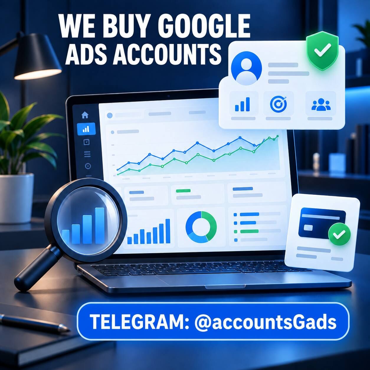 London, Items Wanted, We Buy Active Accounts With A Spending History Of $500 Or More.