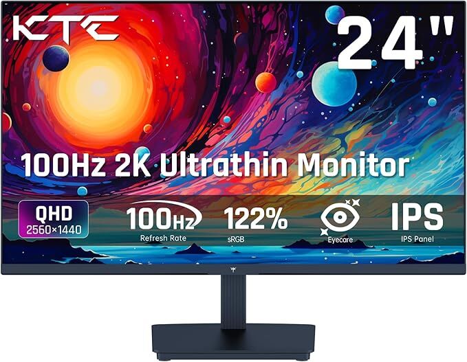Jubail, Computers, SAR 300,  KTC 27 Inch QHD 2560x1440 IPS Computer 2K Gaming Office Monitor, 100Hz