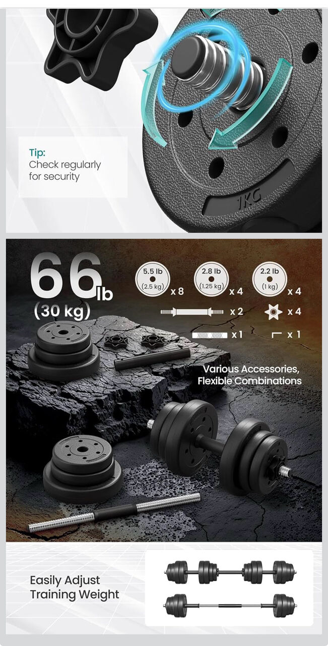 Riyadh, Sporting Goods, SAR 150,  30 KG Dumbbell Set For Sale