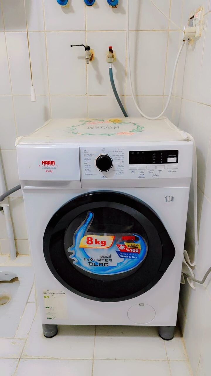 Al Malaz, Electronics, SAR 700,  HAAM-Front-Load-Washing With Dryer Machine 8/5KG