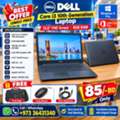 BHD 85,  DELL Core I3 10th Generation Laptop 15.6" Full HD Screen 8GB DDR4 RAM - Free Bag + Mouse