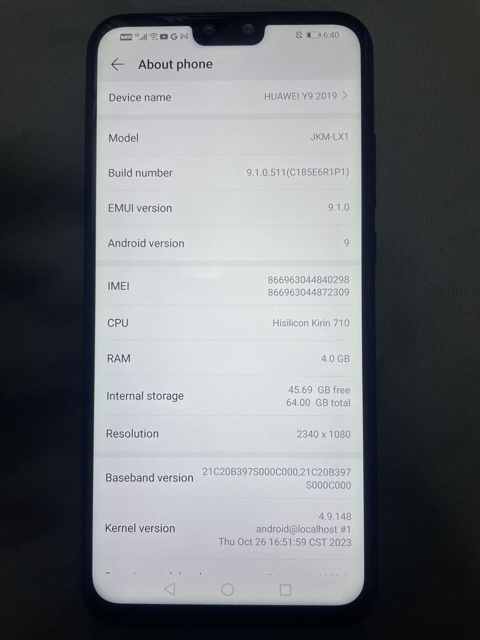 Dammam, Mobile Phones, SAR 250,  Huawei Y9 2019 (64GB) | Sapphire Blue | 6.5" Screen | Google Play Included