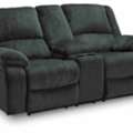 USD 840,  Draycoll Reclining Loveseat With Center Console
