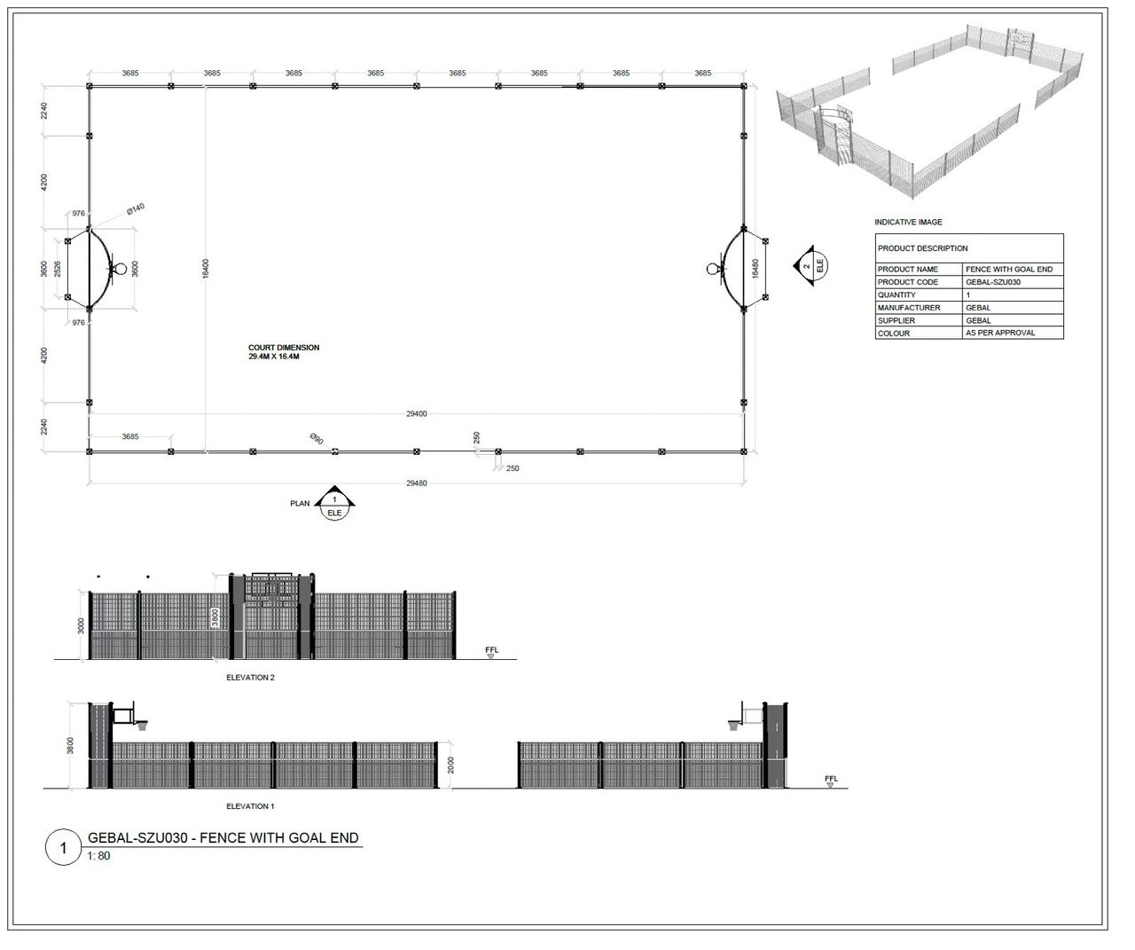 Riyadh, Construction, Metal Fence Design Load Calculation And Fabrication Drawing, SAUDI ARABIA