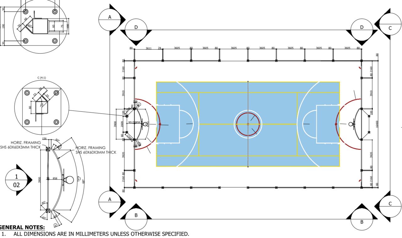 Riyadh, Construction, Metal Fence Design Load Calculation And Fabrication Drawing, SAUDI ARABIA