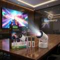 BHD 23,  New Home Cinema Stereo Karaoke Projector With 2 Wireless Mic Projector+karaoke System