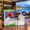 BHD 23,  New Home Cinema Stereo Karaoke Projector With 2 Wireless Mic Projector+karaoke System