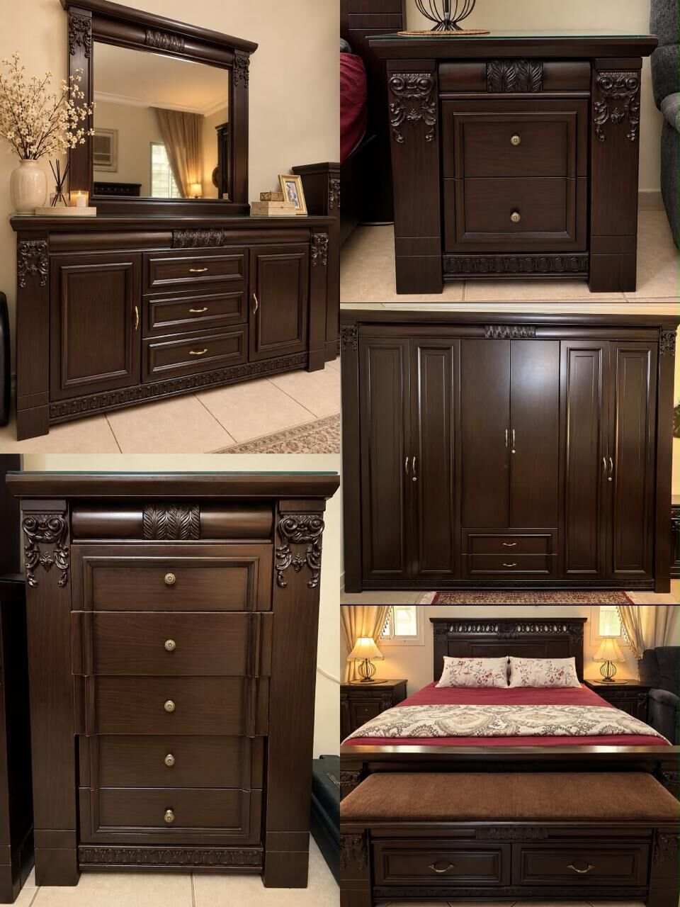 Jeddah, Furniture, SAR 3000,  King Bedset For Sale