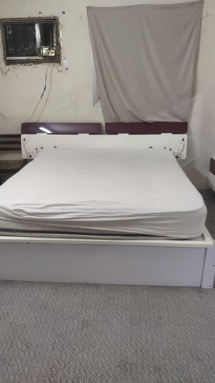 Hara, Furniture, SAR 225,  Modern Double Bed With Matching Vanity Dressing Mirror