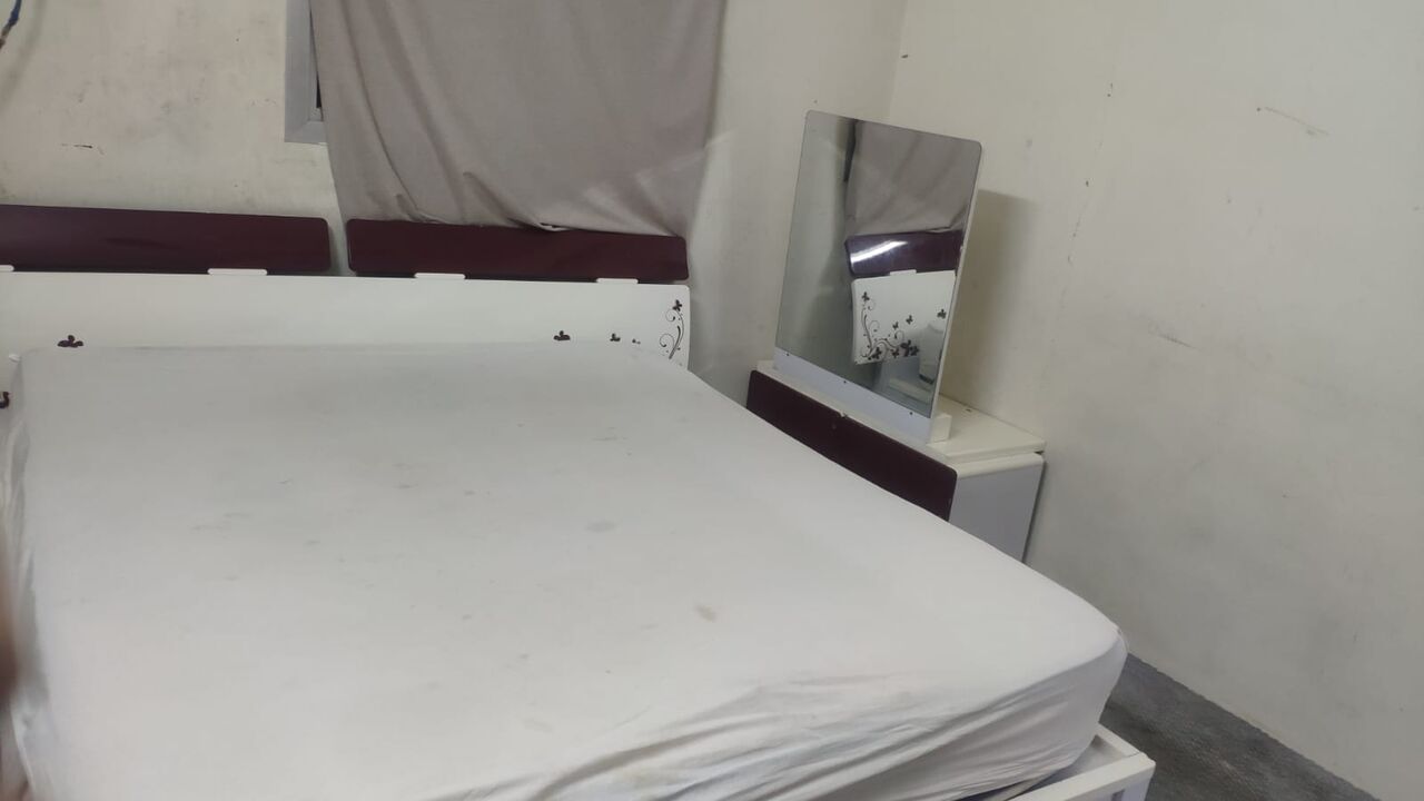 Hara, Furniture, SAR 225,  Modern Double Bed With Matching Vanity Dressing Mirror