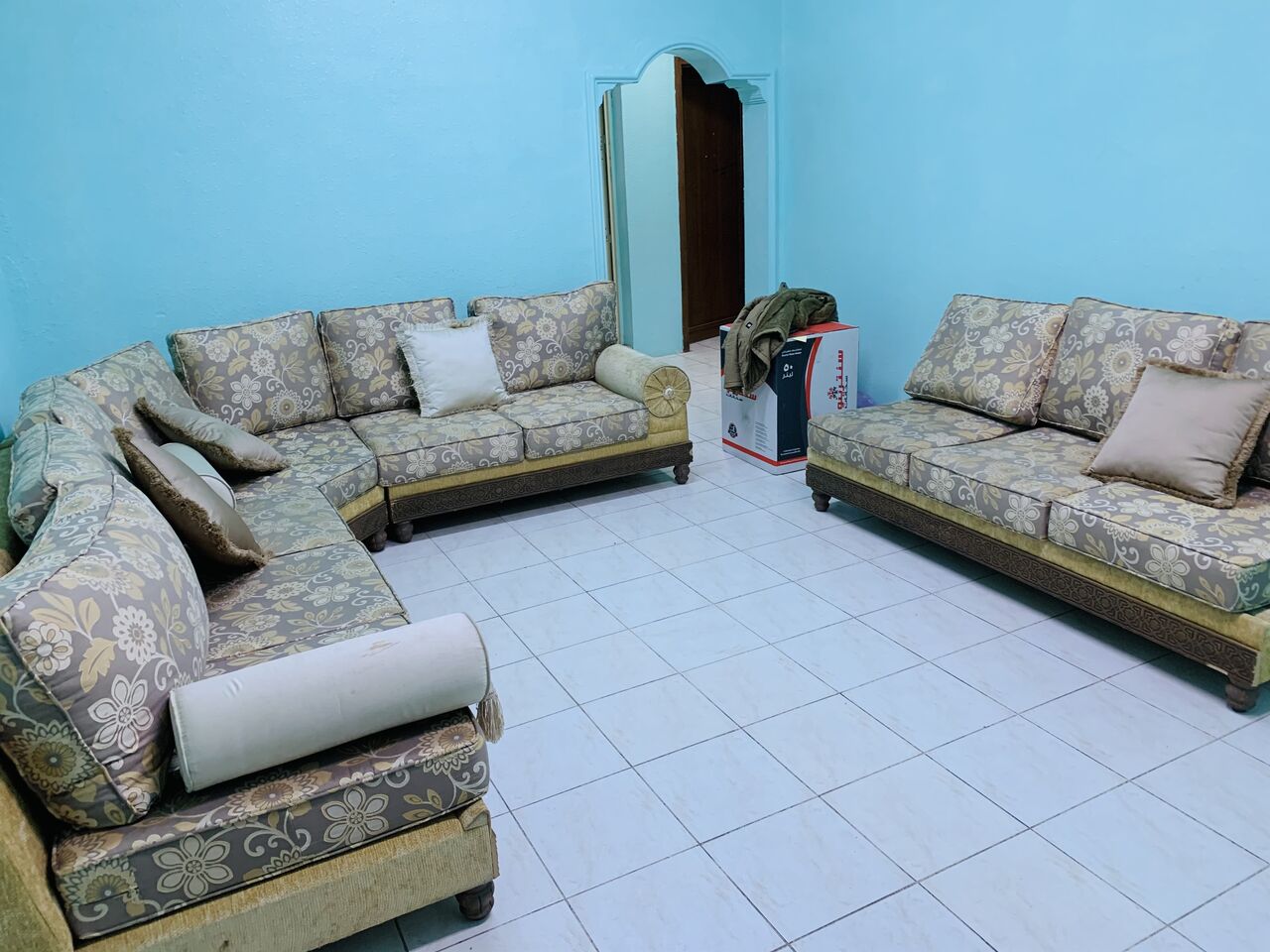 Jubail, Furniture, SAR 1000,  King Size Complete Bed Set & Sofa Set For Sale