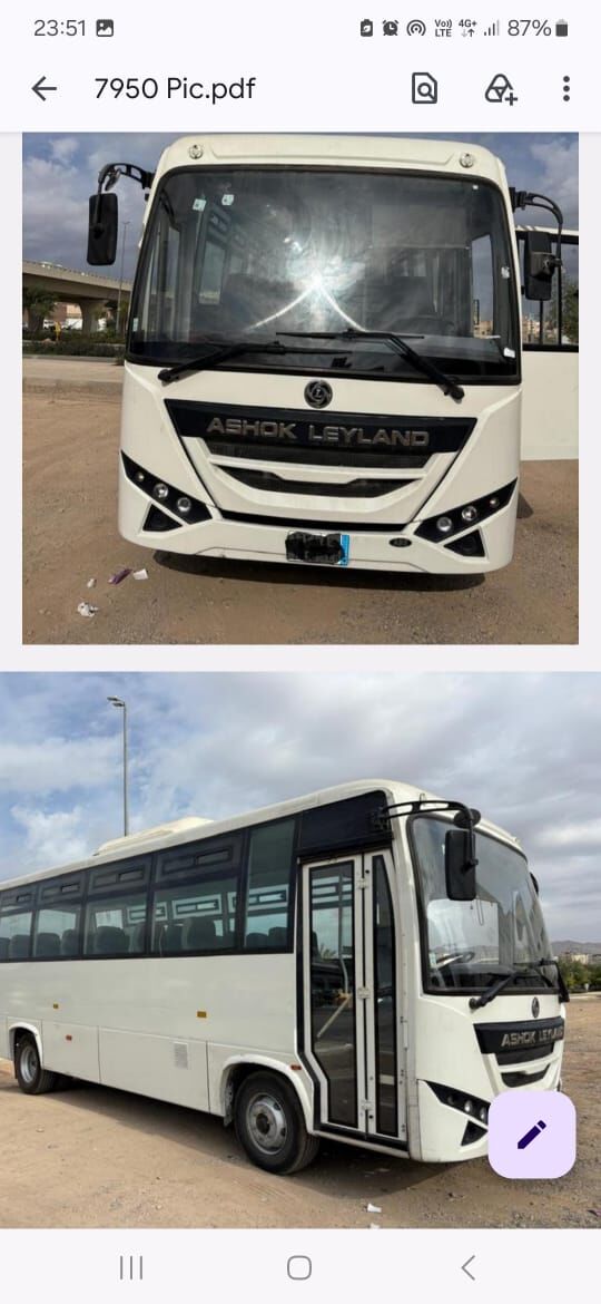 Jubail, Vehicles, Cars & Trucks , SAR 9000,  2021,  2021,  Automatic,  60000 KM,  Ashok Coaster 33 Seater New Condition For Rent With Driver