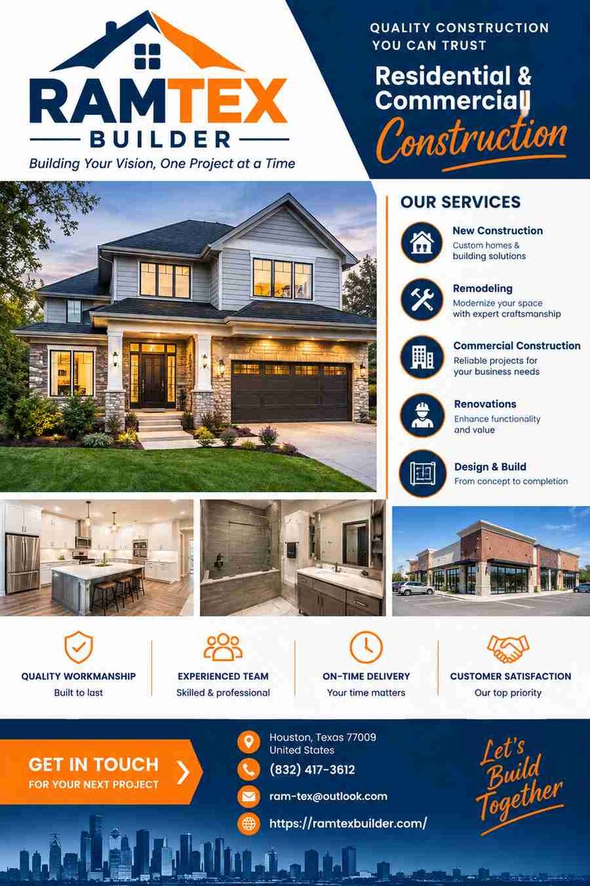 Houston, Construction, Complete Home Building & Remodeling Services In Houston, Texas