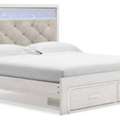 USD 730,  Altyra King Size Upholstered Bed With LED Lights