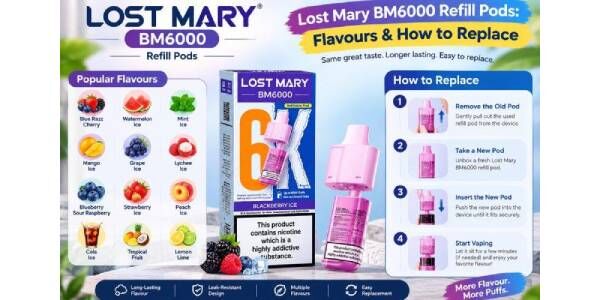 Kiev, Appliances, UAH 4,  Lost Mary BM6000 Refill Pods: Flavours & How To Replace