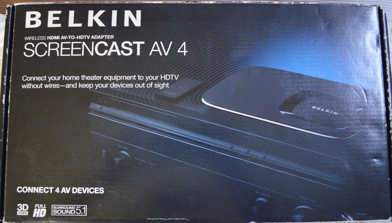 Muscat, Electronics, OMR 60,  Belkin ScreenCast AV 4 Wireless HDMI Adapter