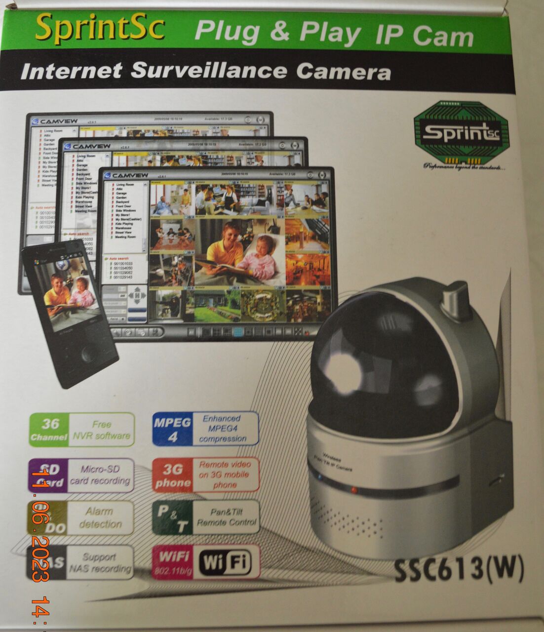 Muscat, Electronics, OMR 18,  SprintSc SSC613(W) IP Surveillance Camera