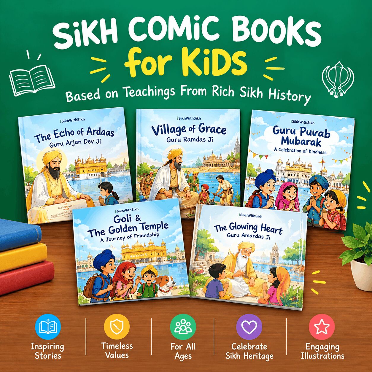 Mumbai, Books, INR 349,  Colourful Sikh Comic Books For Kids In English