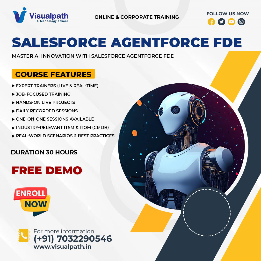 Hyderabad, Lessons Offered, Salesforce AI Agent Training | Salesforce FDE Course