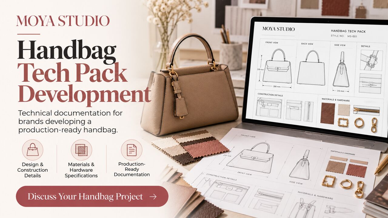 New York, Business, Handbag Tech Pack Development For Emerging Fashion Brands