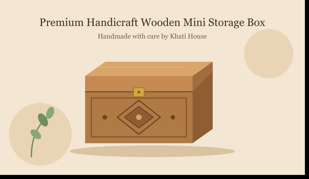 Jaipur, Interior Design, Premium Handicraft Wooden Mini Storage Box | Khati House