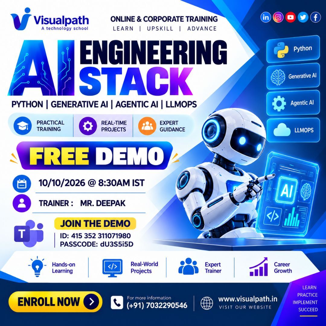 Hyderabad, Education, AI Engineering Stack Training | Online Free Demo