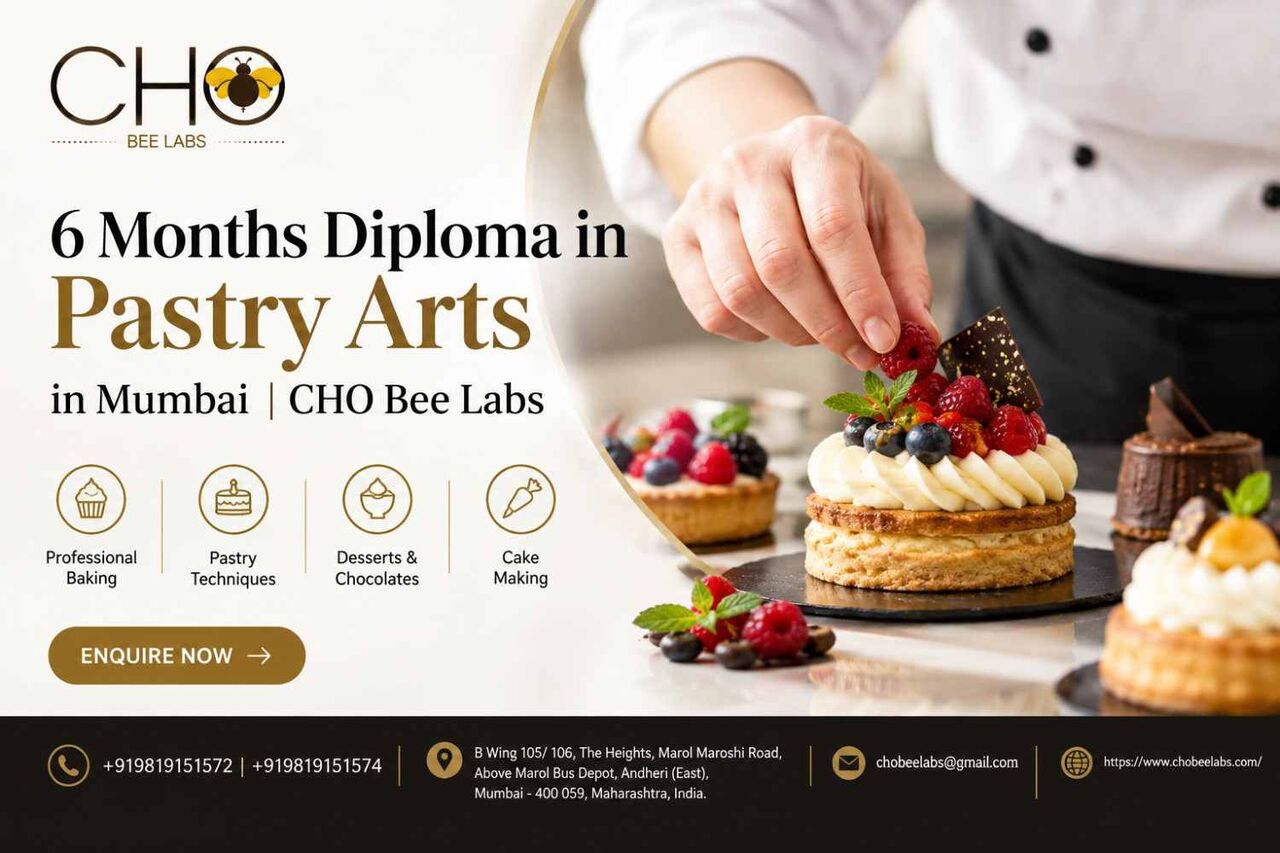Mumbai, Lessons Offered, 6 Months Diploma In Pastry Arts In Mumbai | CHO Bee Labs