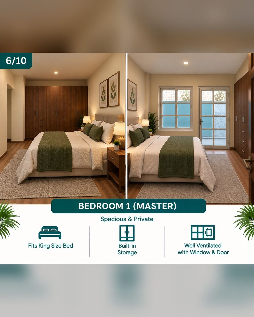 Dubai, Apartments, Flats, Houses & Villas, AED 120000/year,  3 BR,  1076 Sq. Feet,  3 BHK Family Apartment In Al Badaa, Dubai | AED 120K | Direct Owner
