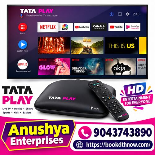 Chennai, Electronics, INR 3600,  Tata Play New HD Connection In Tirukovilur | Tata Play DTH Connection | 9043743890