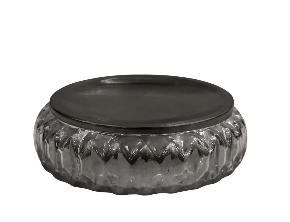 New York, Household Items, USD 15,  Glass Soap Dish For Bathroom Counter, Shower & Kitchen | Smoke