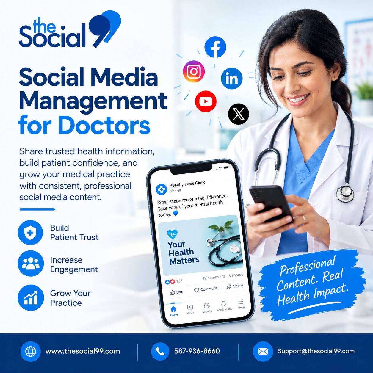 Edmonton, Business, Social Media Management For Doctors: Build Trust And Grow Your Medical Practice
