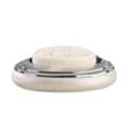 USD 13,  Soap Dish For Bathroom Counter, Shower & Kitchen | Enamel/Chrome Trim