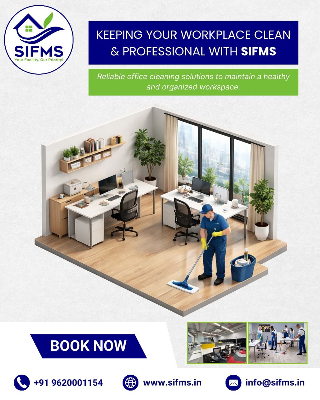 Mumbai, Cleaning, Commercial Deep Cleaning & Sanitization Services By SIFMS