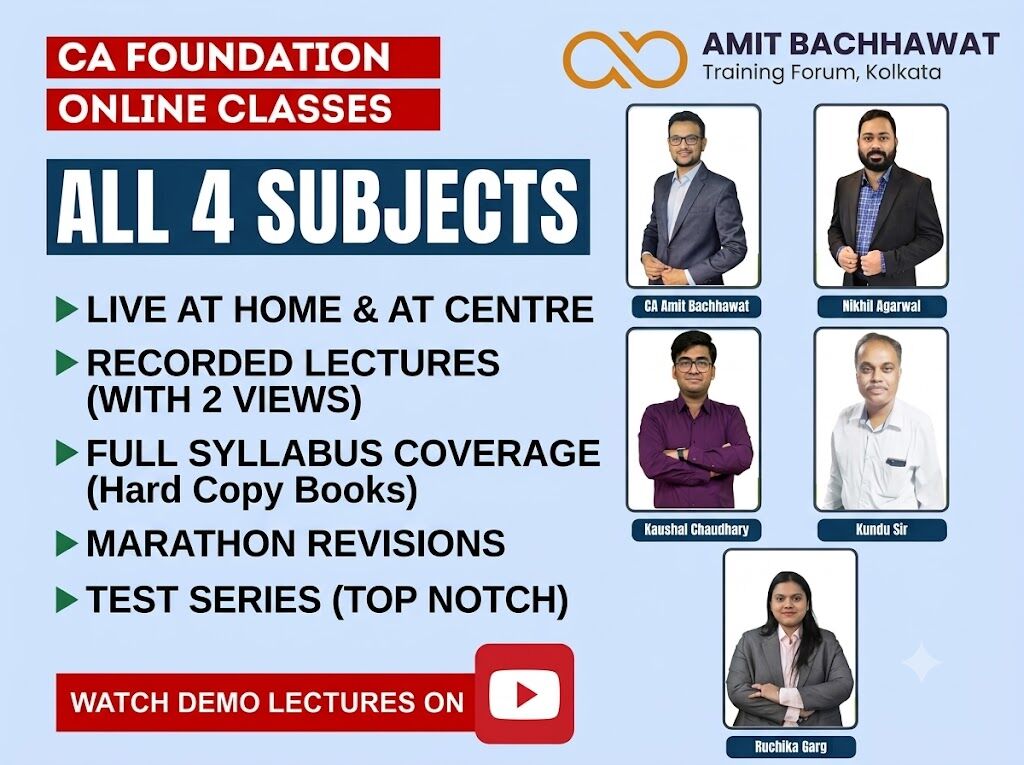 Mumbai, Lessons Offered, Comprehensive CA Foundation Class