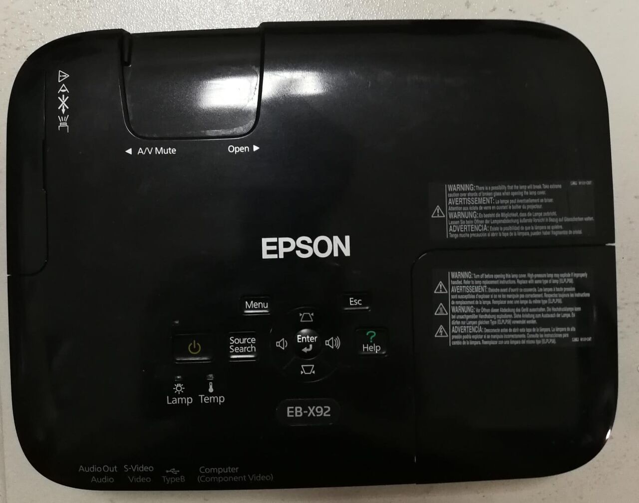 Manama, Electronics, BHD 20,  Like New Epson Projector EB-X92 Black Colour With Orig Lamp / Power & VGA Cables