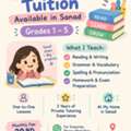English Tuition Available In Sanad (Grades 1&ndash;5)