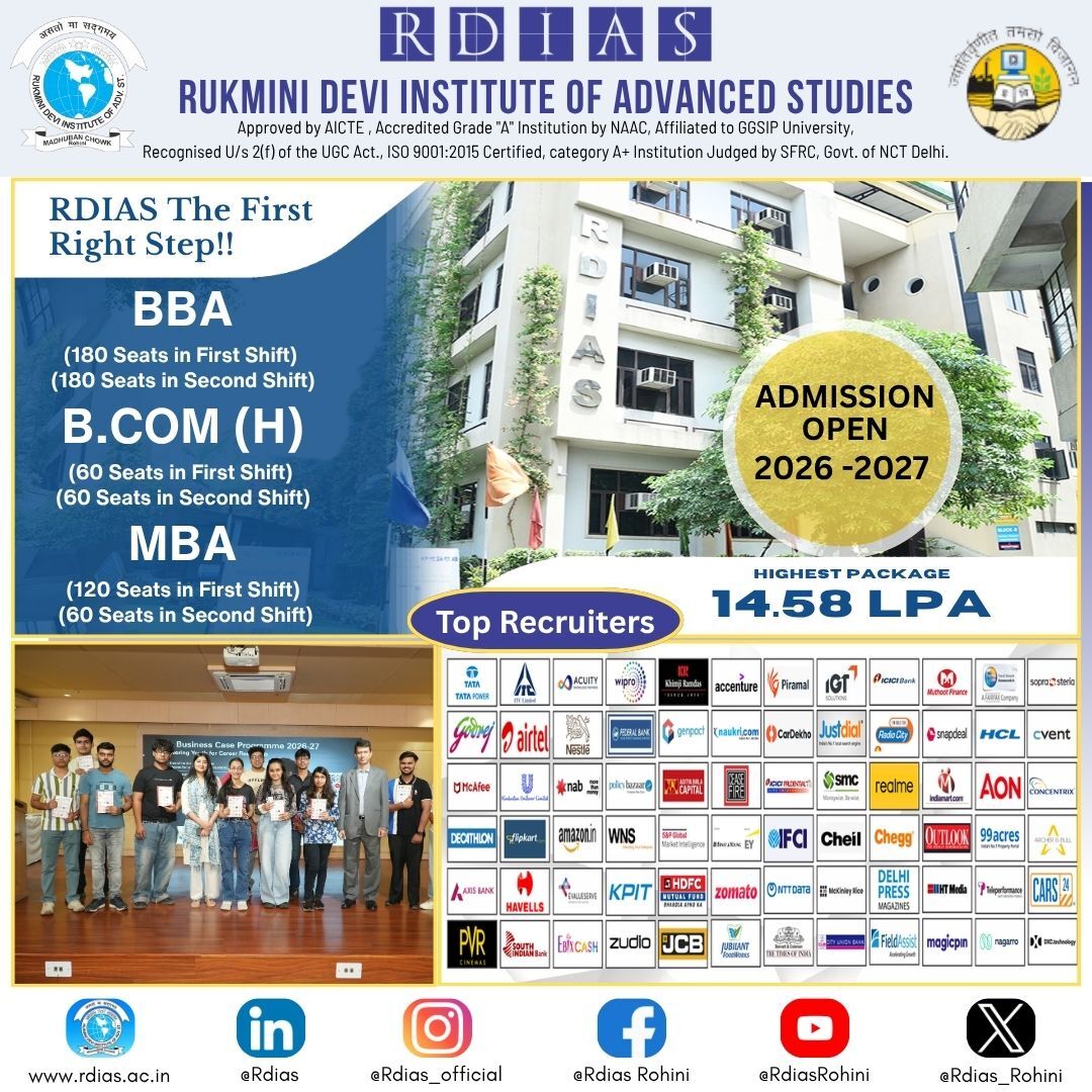 New Delhi, Education, Discover The Top 10 BBA Colleges Affiliated To IP University In Delhi - RDIAS