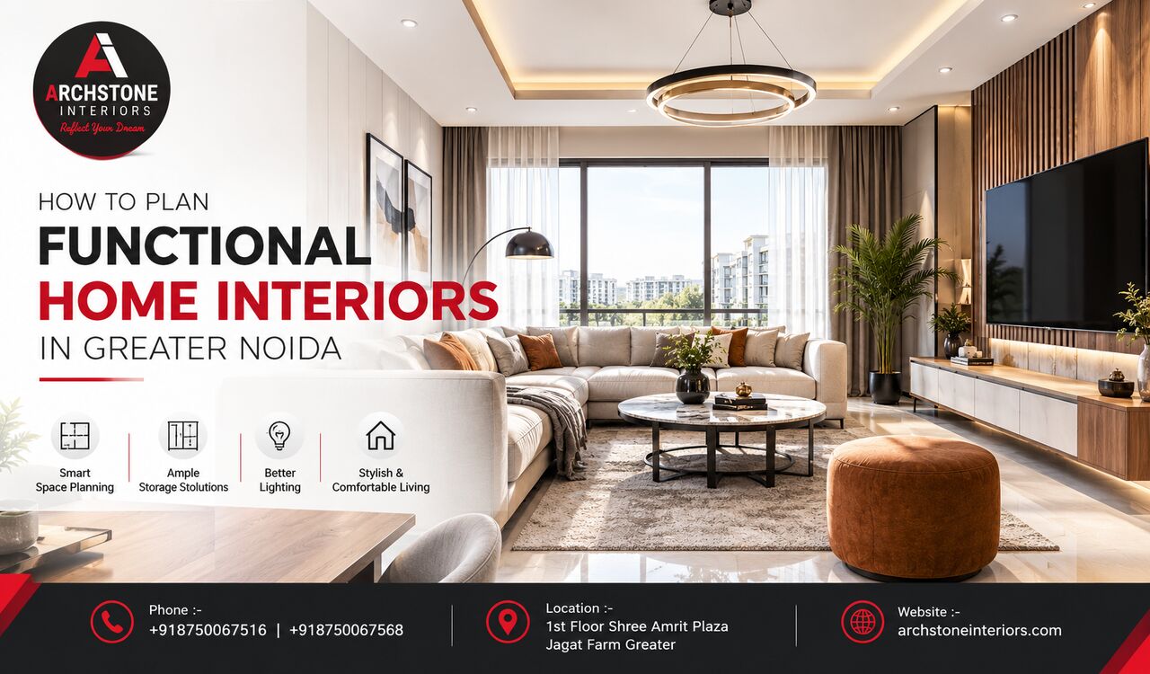Greater Noida, Interior Design, How To Plan Functional Home Interiors In Greater Noida