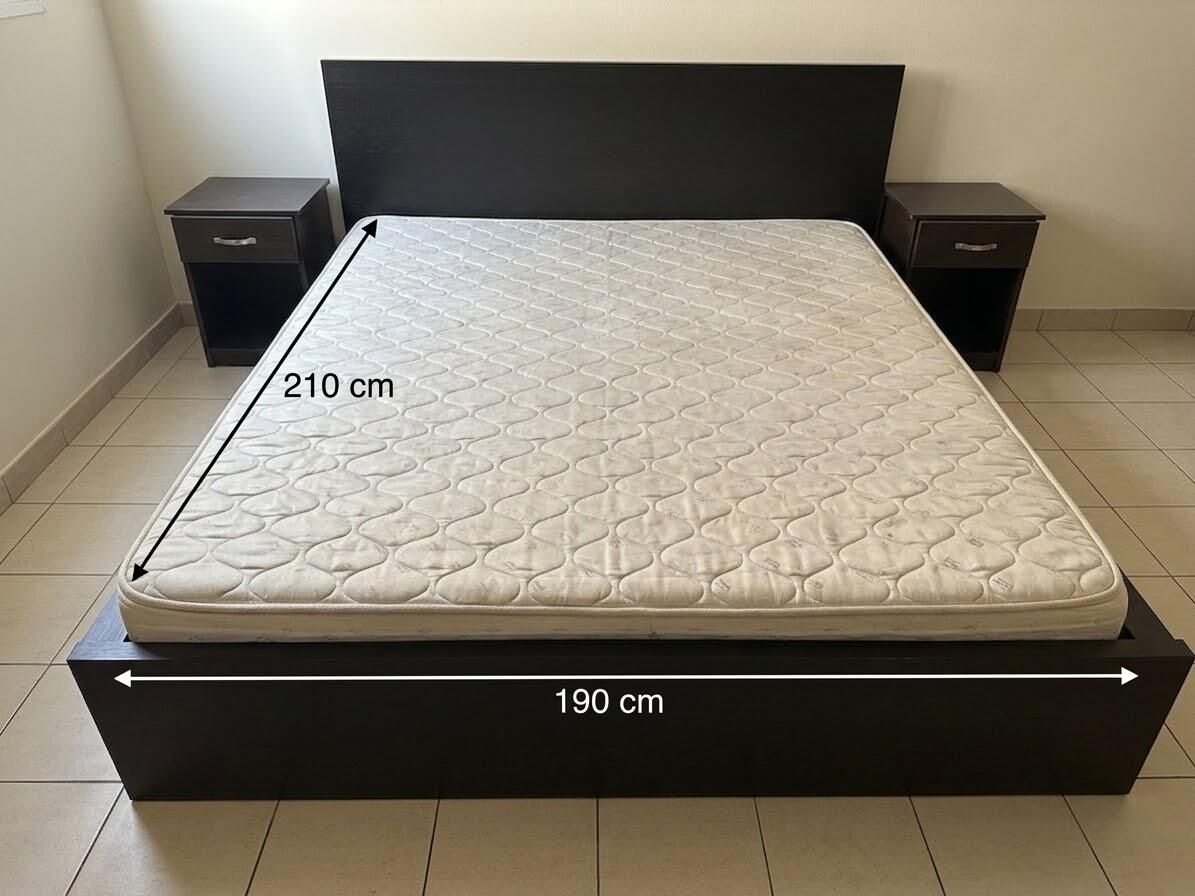 Al Muruj, Furniture, SAR 1000,  Bed(a), Mattress And 2 Side Cupboards